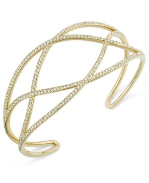 Danori Pave Laurel Cuff Bracelet, Created For Macy's