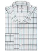 Calvin Klein Men's Fitted Infinite Stretch Wide-check Dress Shirt