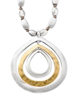 Kenneth Cole New York Necklace, Two Tone Mixed Metal