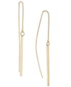 Abs By Allen Schwartz Gold-tone Linear Threader Earrings