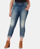Jessica Simpson Juniors' Arrow Plus Size Straight-leg Jeans