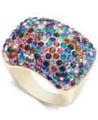 I.n.c. Gold-tone Crystal Pave Statement Ring, Created For Macy's