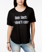 Ntd Juniors' Fun Fact High-low Graphic T-shirt