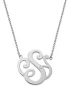 Giani Bernini Sterling Silver Necklace, S Initial Pendant Necklace