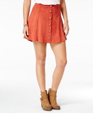 American Rag Embellished Faux-suede A-line Skirt, Only At Macy's