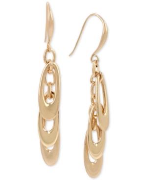 Robert Lee Morris Soho Gold-tone Shaky Loop Drop Earrings