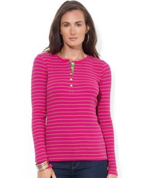 Lauren Ralph Lauren Long-sleeve Striped Henley