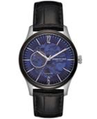 Kenneth Cole New York Men's Automatic Black Leather Strap Watch 42.5mm