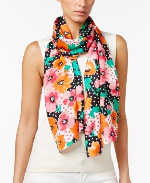Echo Dotty Floral Silk Scarf