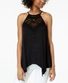 Bcx Juniors' Crochet-trimmed Tank Top