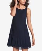 Tommy Hilfiger Sleeveless Pleated Dress, Created For Macy's