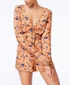 American Rag Printed Tie-front Romper, Only At Macy's