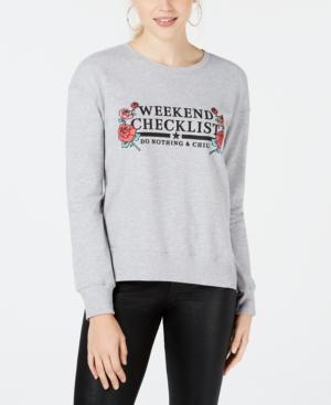 Love Tribe Juniors' Weekend Checklist Sweatshirt
