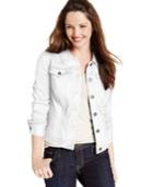 Style & Co. Petite Denim Bright White Wash Jacket, Only At Macy's