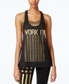 Material Girl Active Juniors' Layered-look Graphic Tank Top, Only At Macy's