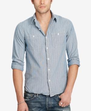 Denim & Supply Ralph Lauren Men's Slim Fit Chambray Workshirt