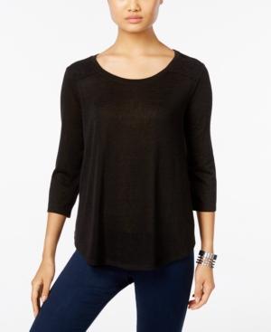 Style & Co. Petite Lace-back Swing Top, Only At Macy's