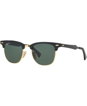 Ray-ban Polarized Sunglasses, Rb3507 51 Clubmaster Aluminum