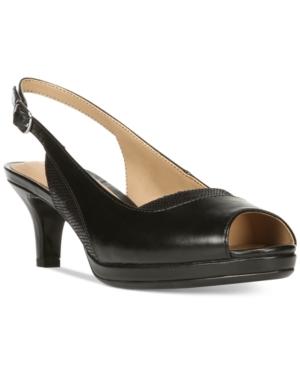 Naturalizer Highly Kitten Heel Peep-toe Sandals Women's Shoes