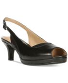 Naturalizer Highly Kitten Heel Peep-toe Sandals Women's Shoes