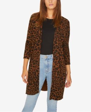 Sanctuary Leopard-print Long Cardigan Sweater