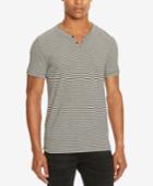 Kenneth Cole Reaction Men's Striped Split-neck T-shirt