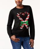 Karen Scott Sequined Holiday Sweater, Created For Macy's