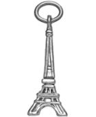 Rembrandt Charms Sterling Silver Eiffel Tower Charm