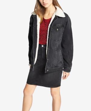 Sanctuary Sherpa-trim Denim Jacket