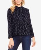 Two By Vince Camuto Mini Bouquets Printed Shirt