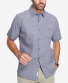 Weatherproof Vintage Men's Neat-print Denim Pocket Shirt