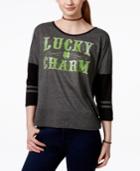 Ntd Juniors' Lucky Charm Contrast Graphic T-shirt