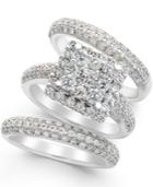 Diamond Bridal Set In 14k White Gold (2-2/3 Ct. T.w.)