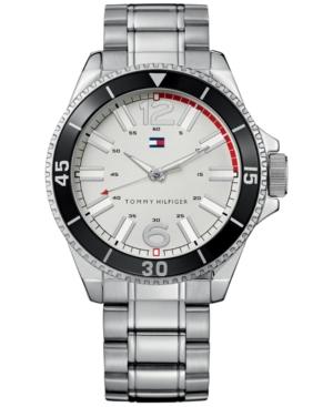 Tommy Hilfiger Men's Essential Silver-tone Mixed Metal Bracelet Watch 1790749