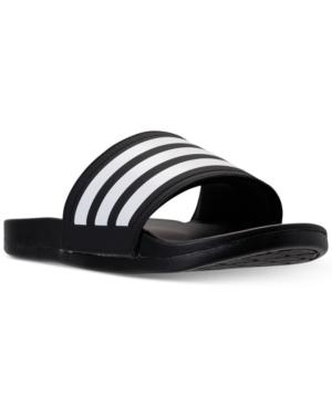 Adidas Women's Adilette Cloudfoam Plus Slide Sandals From Finish Line