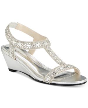 Caparros Lala Embellished Evening Wedge Sandals Women's Shoes