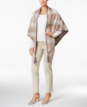 Charter Club Plaid Poncho Cardigan, Only At Macy's