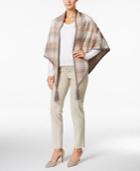 Charter Club Plaid Poncho Cardigan, Only At Macy's