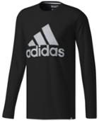 Adidas Men's Mesh Logo Long-sleeve T-shirt
