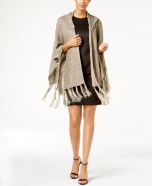 Steve Madden Gilded Age Knit Fringed Cape
