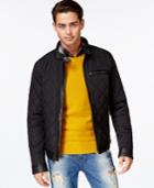 Guess Mixed-media Quilted Jacket