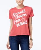 Mighty Fine Juniors' Scroll Down Graphic T-shirt