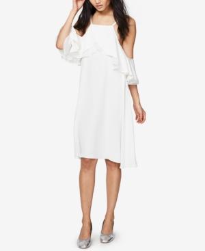 Rachel Rachel Roy Ruffled Cold-shoulder Dress