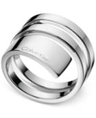 Calvin Klein Beyond Silver-tone Stainless Steel Wrap Ring Kj3umr000106