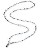 Carolee Silver-tone Pave Ring & Gray Imitation Pearl Convertible Strand Necklace