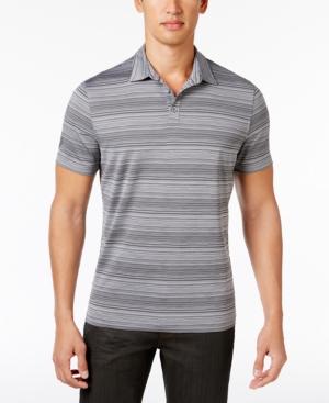 Alfani Men's Tech Striped Polo, Only At Macy's