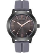 Kenneth Cole Reaction Men's Gray Silicone Strap Watch 46mm
