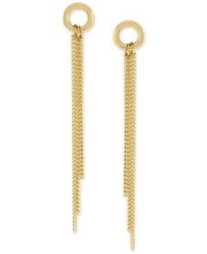 Bcbgeneration Gold-tone Fringe Drop Earrings