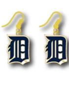 Aminco Detroit Tigers Logo Drop Earrings