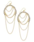 Inc International Concepts Gold-tone Pave Chain Drop Earrings, Only At Macy's
